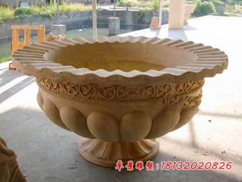 别墅欧式花钵石雕