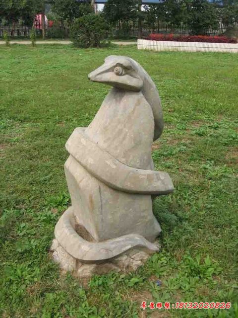 大理石动物石雕蛇