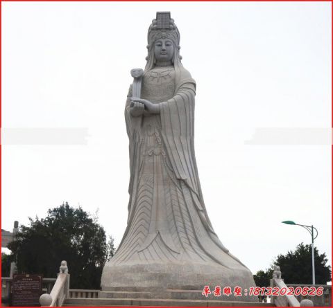 广场神像大型妈祖石雕