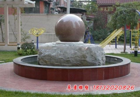 公园大理石风水球