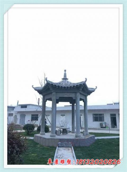 大理石公园石凉亭