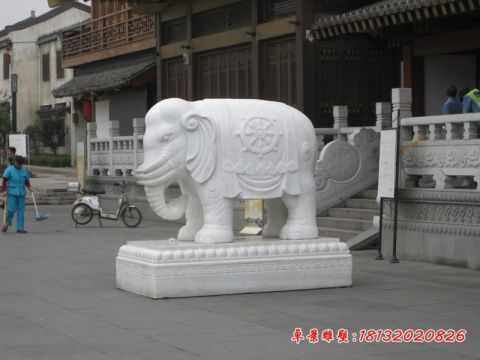 汉白玉镇宅石雕大象