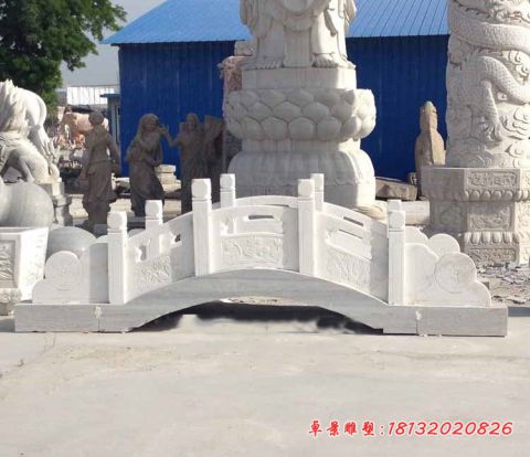 汉白玉公园景观石雕桥