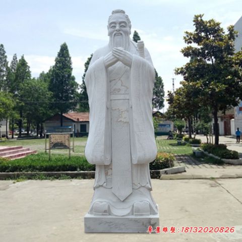校园人物先师孔子石雕
