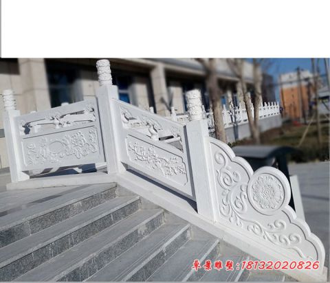 企业汉白玉走廊石栏板