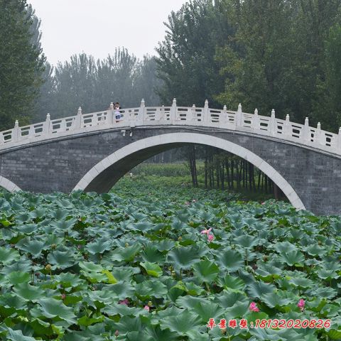 公园汉白玉桥梁石栏板