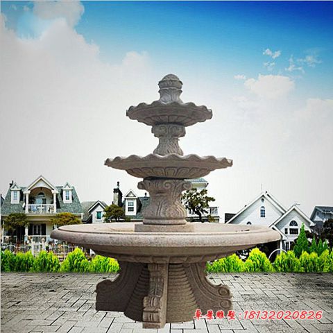 广场景观石雕欧式喷泉
