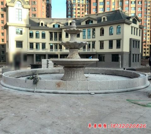 公园小区喷泉石雕