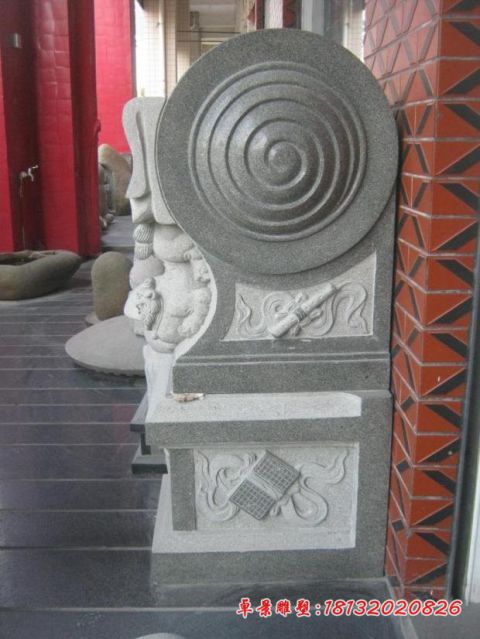 寺庙大理石门墩石雕