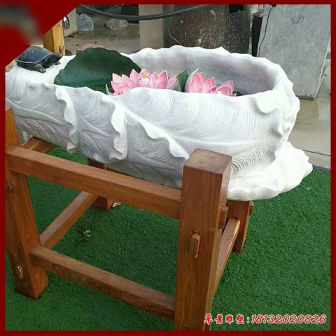 庭院白菜造型石水缸