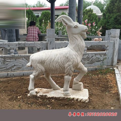 公园大理石动物羊