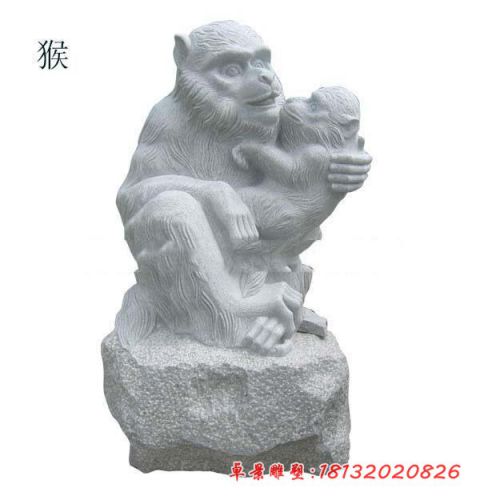 小区十二生肖动物石雕