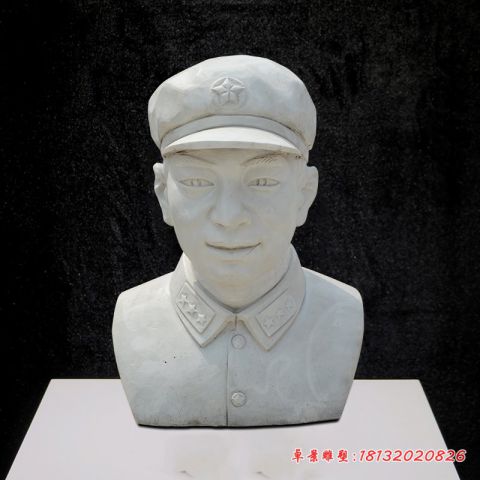 校园大理石名人雷锋头像石雕