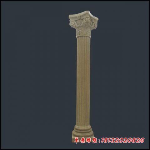 砂岩欧式罗马柱石雕