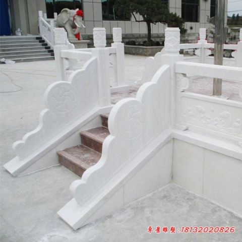 校园景观汉白玉升旗台石雕