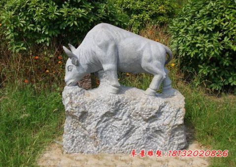 园林大理石动物牛雕塑