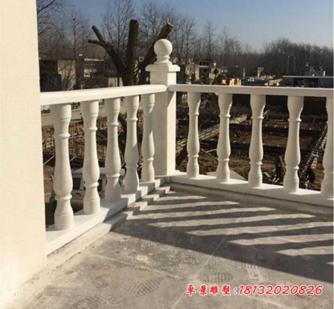 汉白玉别墅阳台石栏杆