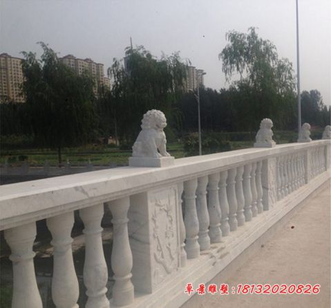 桥梁狮子栏杆石雕