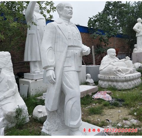 近代名人白求恩石雕