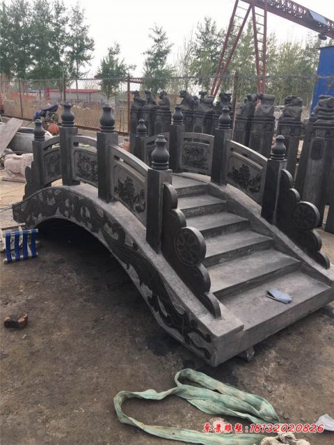 公园青石仿古石雕小桥