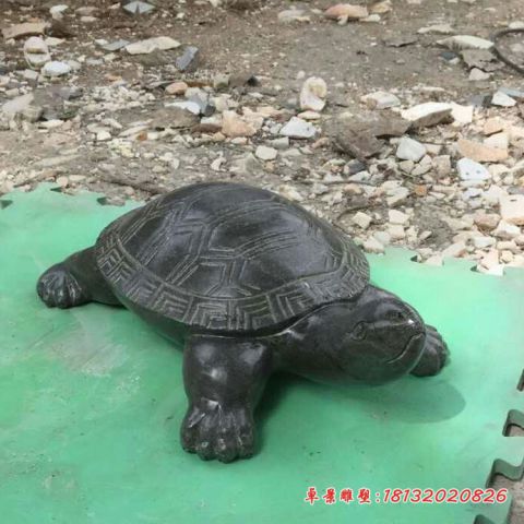 大理石乌龟公园动物石雕