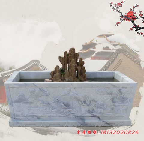 庭院景观大理石水缸石雕
