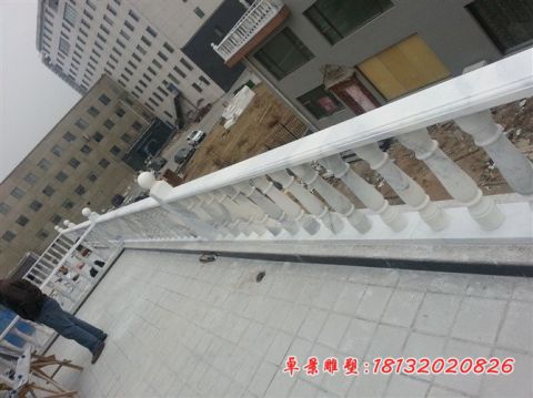 别墅阳台汉白玉欧式栏杆石雕