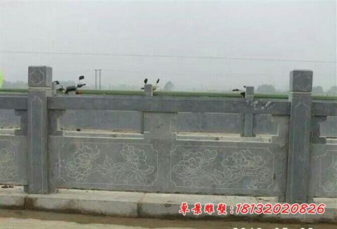 青石防护栏河道石栏板