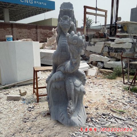公园青石仿古龙