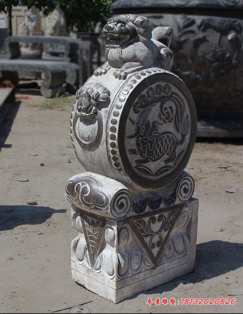 狮子门墩抱鼓石