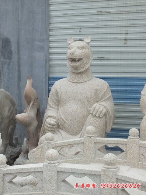 十二生肖大理石动物石雕