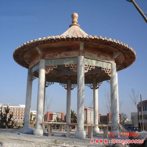 石雕凉亭雕塑