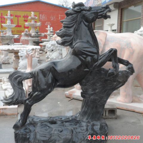 石雕动物马雕塑