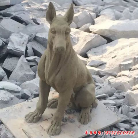 石雕动物狗雕塑