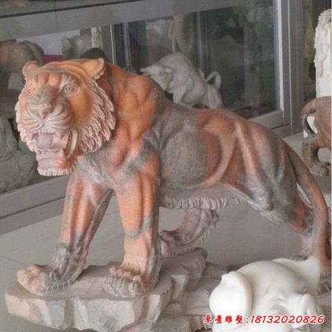 石雕动物老虎雕塑