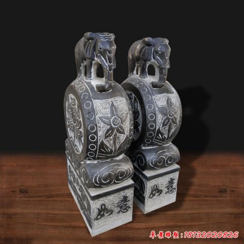 石雕仿古门墩雕塑