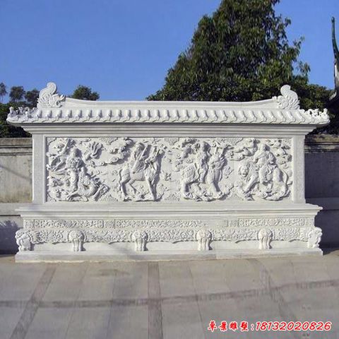 石雕影壁景观雕塑