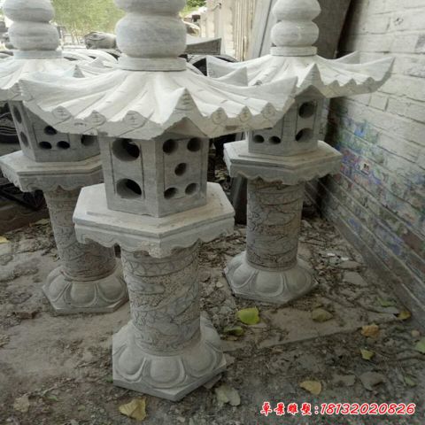 石雕古代石灯雕