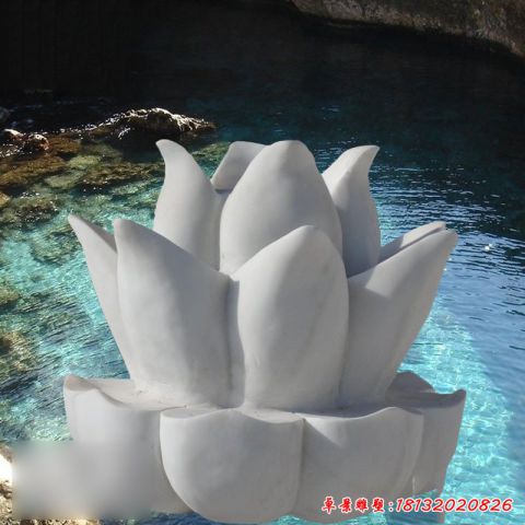 石雕景观荷花雕塑