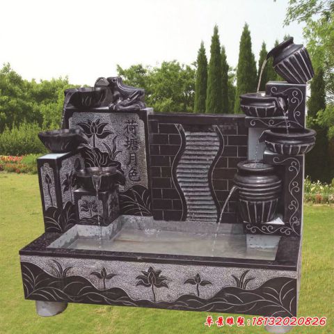 流水盆景观石雕