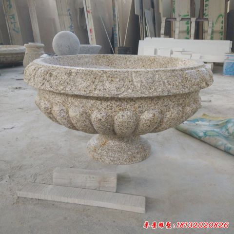 花岗岩景观花盆石雕