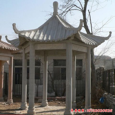 公园景观石凳凉亭