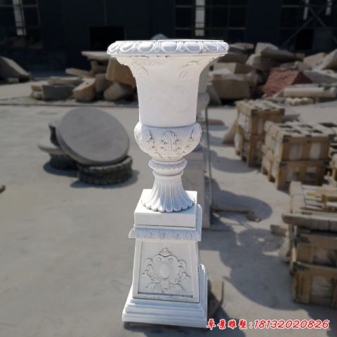 景观花盆石雕别墅