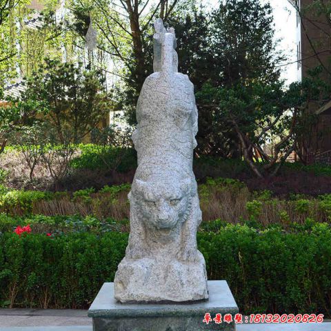 公园动物石雕虎