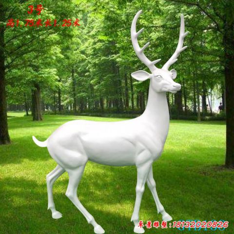 石雕动物小鹿雕塑