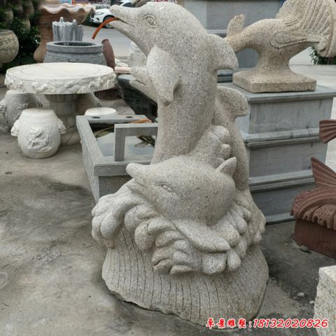 海豚公园动物石雕
