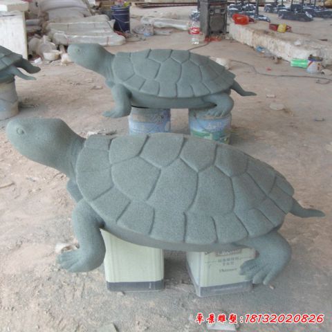 园林动物乌龟石雕