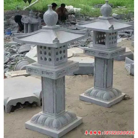 园林景观雕刻石灯