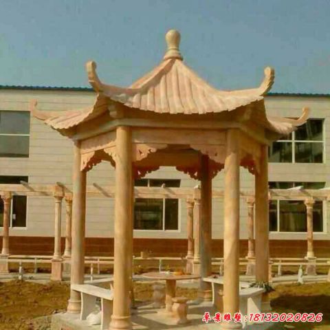 园林建筑凉亭石雕