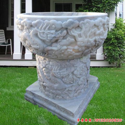 别墅花盆景观石雕